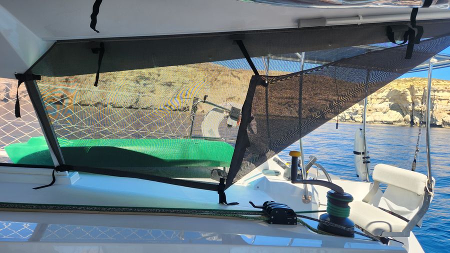 Trampoline and foredeck shade cover